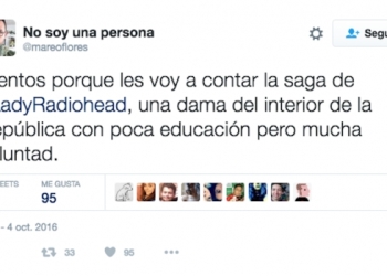 Surge en Twitter #LadyRadiohead