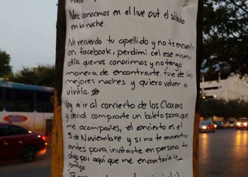 Joven sin suerte busca desesperadamente a “Paty”