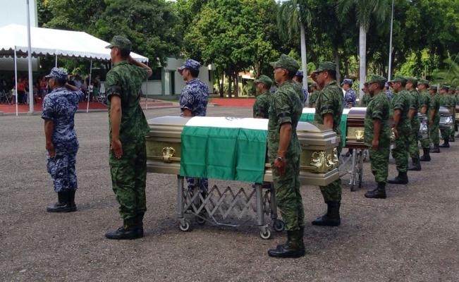 Realizan homenaje a soldados emboscados en Sinaloa