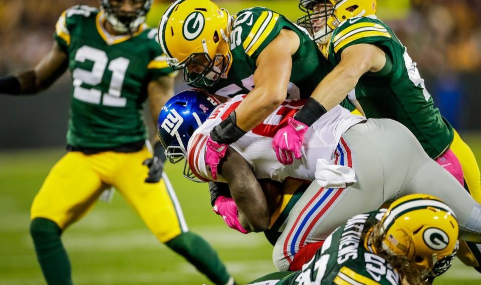 Packers vence 23-16 a Giants
