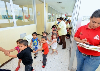 Realizan simulacro en guardería