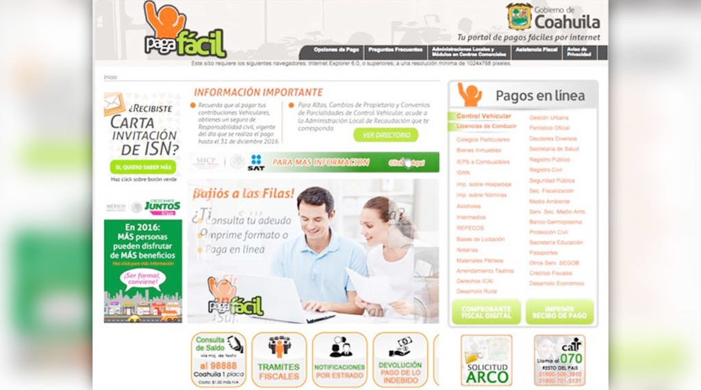 Colapsa página “Paga Fácil” por el trámite de licencias