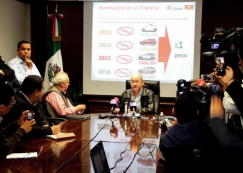 Anuncian eliminación de tenencia