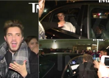 Justin Bieber golpea a joven en el rostro