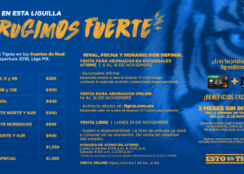 Arranca Tigres venta de boletos para Liguilla 2016