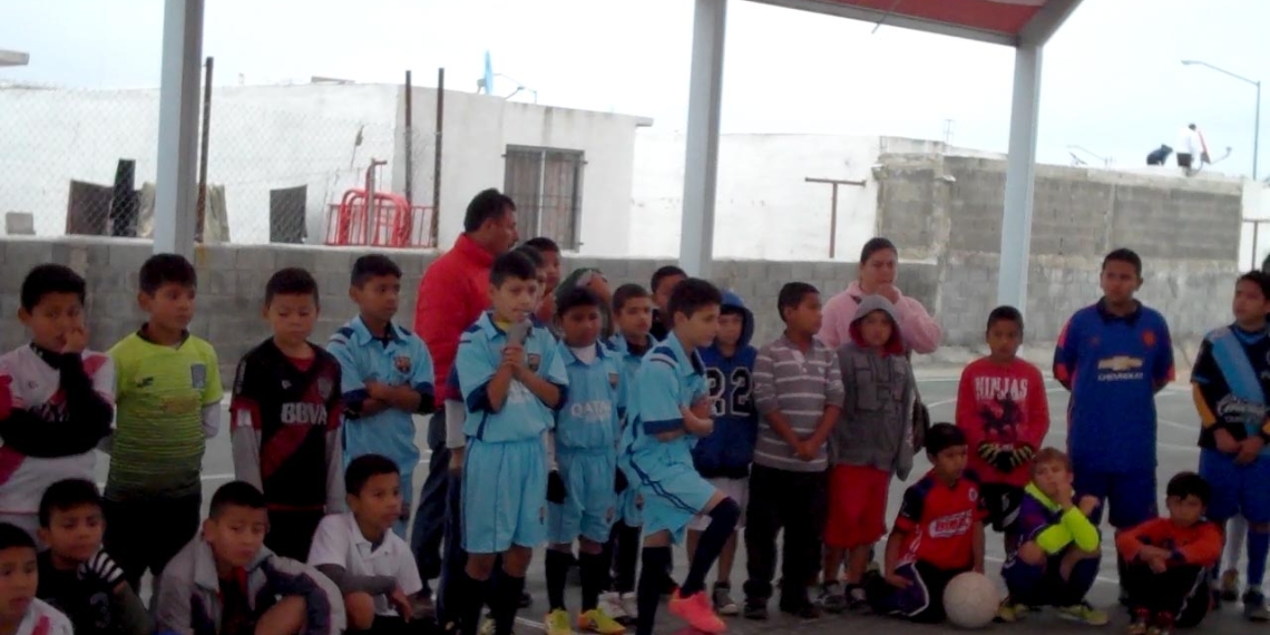 Inauguran liga de Fútbol Infantil 7