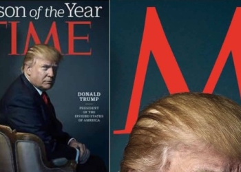 ¿Donald Trump tiene cuernos en la portada de la revista Time?