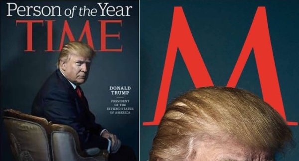 ¿Donald Trump tiene cuernos en la portada de la revista Time?