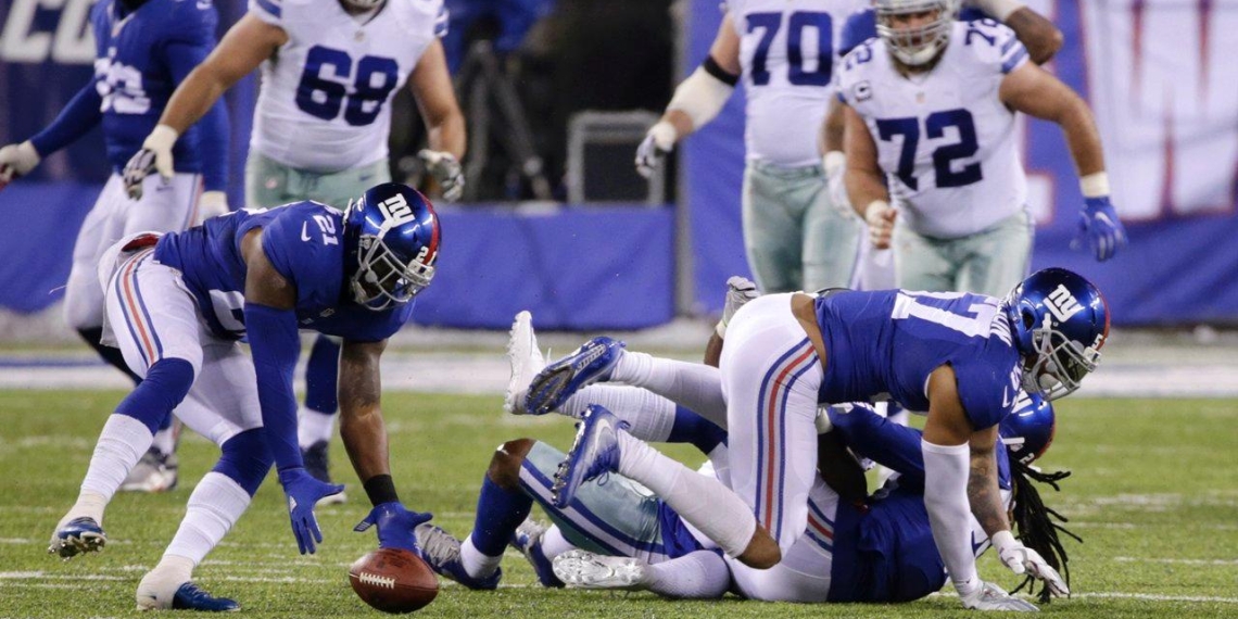 Los Giants rompen la racha ganadora de los Cowboys