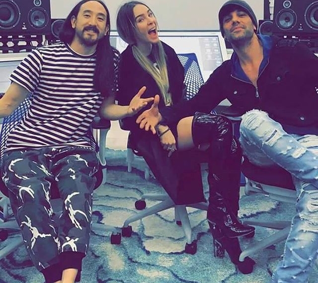 Belinda se encuentra trabajando con el DJ Steve Aoki