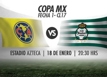 América vs Santos mañana en la Copa MX 2017