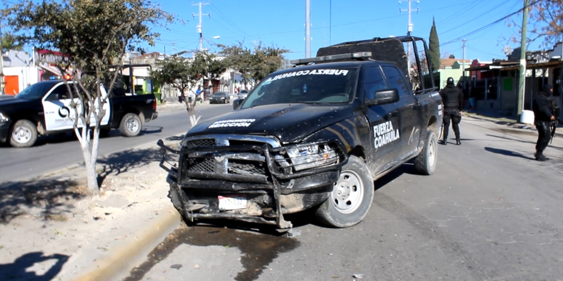 Choca camioneta de Fuerza Coahuila