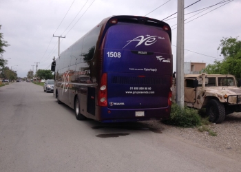 Decomisan otro camión de pasajeros con droga