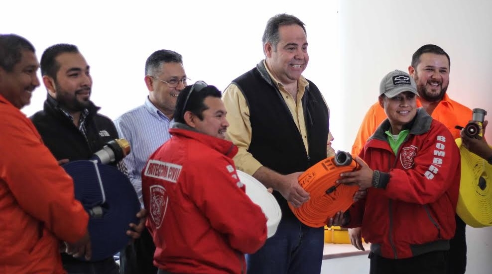 Protección civil de Acuña recibe equipo de trabajo