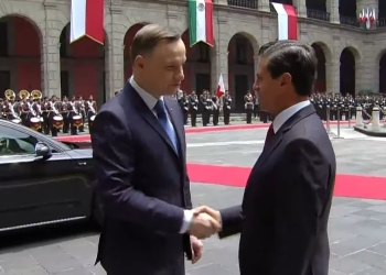 Enrique Peña Nieto recibe al presidente de Polonia