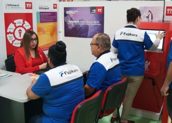 Instalan 4 módulos de Infonavit en la empresa Fujikura