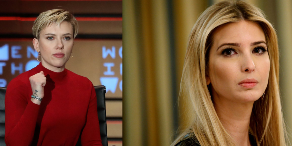 Scarlett Johansson llama cobarde a Ivanka Trump