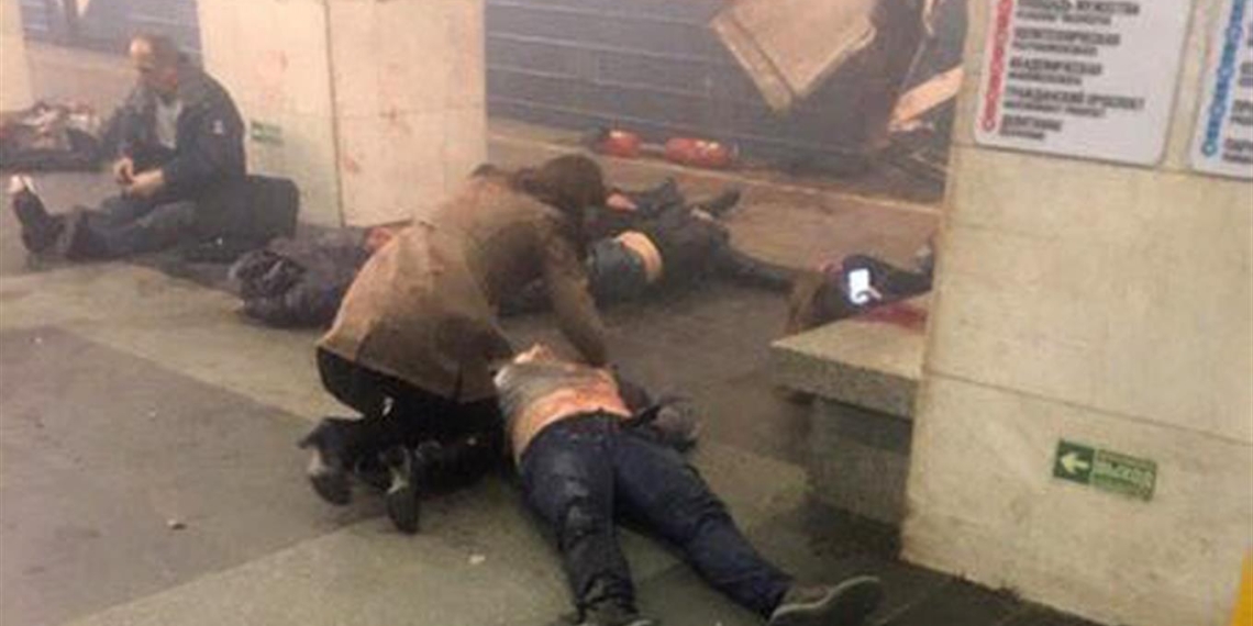 Declaran tres días de luto en San Petersburgo tras explosión en el metro