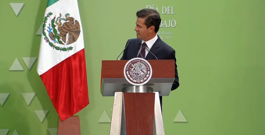 Sector laboral está en franco avance: Peña Nieto