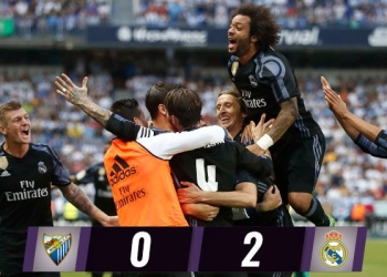Real Madrid gana al Málaga y es campeón de España