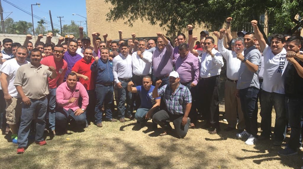 Recibe SUTERM al candidato Javier Guerrero García