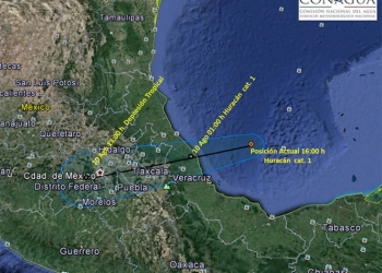 ‘Franklin’ se convierte en huracán categoría 1