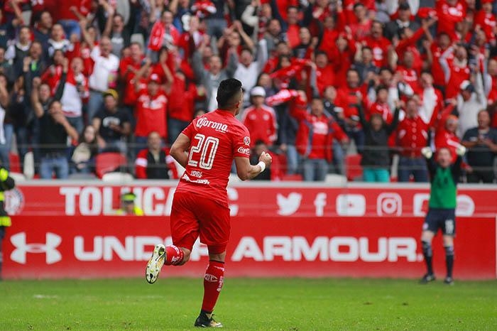 Toluca remonta en casa frente a Puebla