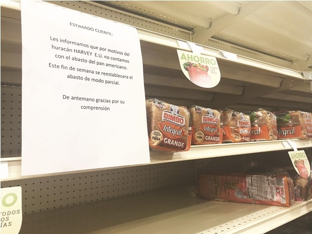 Escasean productos en tiendas de Tamaulipas