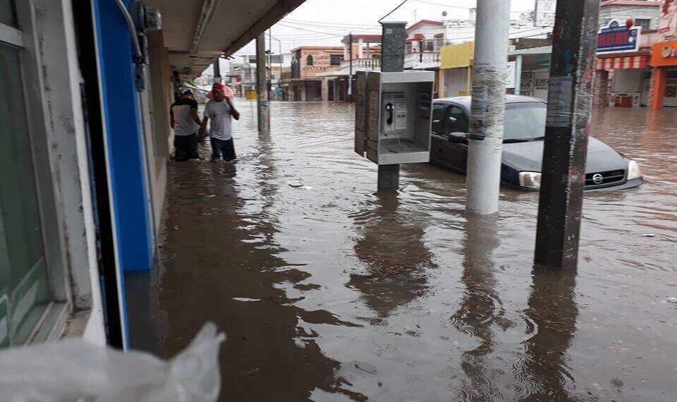 Azota tromba a Nueva Rosita