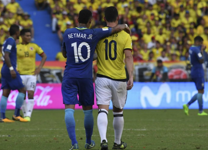 Colombia empata con Brasil y mira a Rusia 2018