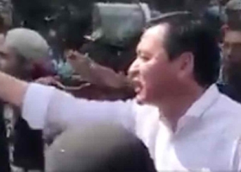 Voluntarios corren a Osorio Chong de zona de desastre