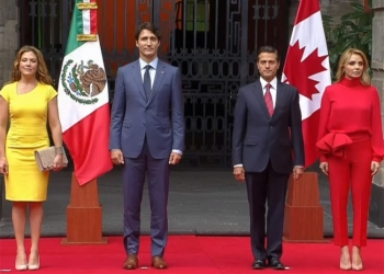 EPN da bienvenida oficial a Justin Trudeau en Palacio Nacional
