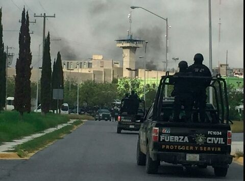 Van 16 muertos en el Penal de Cadereyta