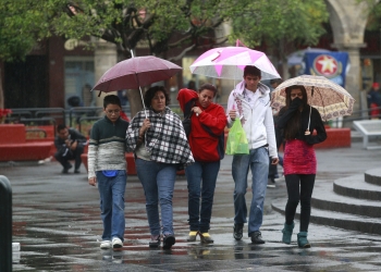 Prevén lluvias y temperatura menor a cinco grados