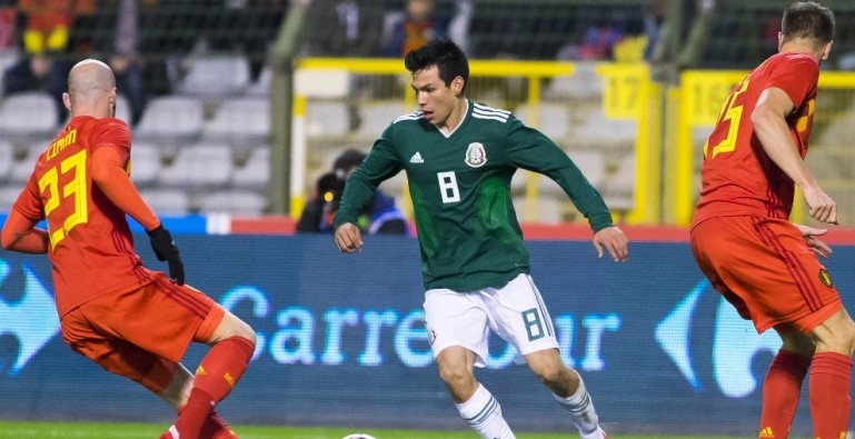 Con doblete de Lozano, México empató 3-3 contra Bélgica