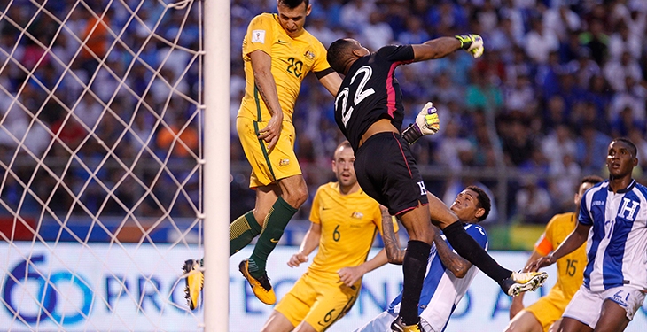Honduras y Australia empataron en el juego de ida del repechaje al Mundial