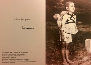 Papa Francisco despide el año con desgarradora fotografía