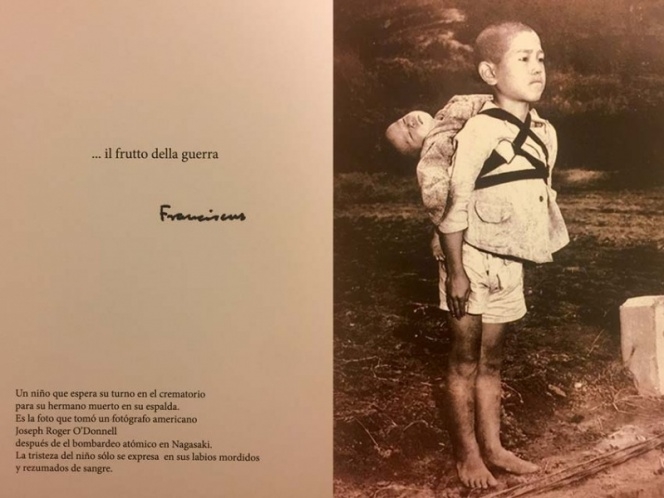 Papa Francisco despide el año con desgarradora fotografía