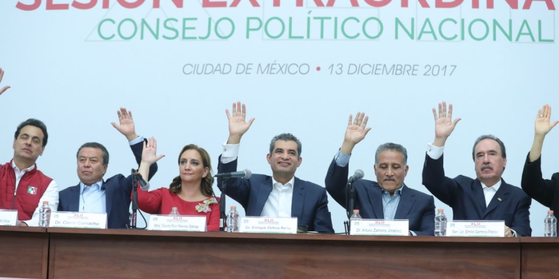 Va PRI en coalición con PVEM y Panal en 2018