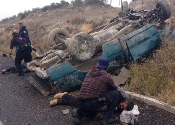 Participantes de choque volcadura buscan llegar a un arreglo