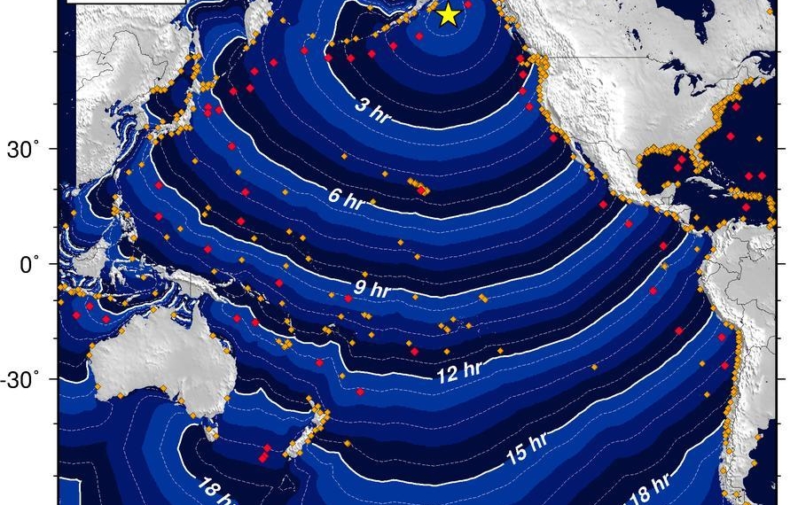 Alerta de tsunami en Estados Unidos y Canadá por un terremoto de 7,9 grados
