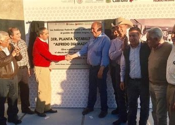 Inauguraron potabilizadora y aún no funciona