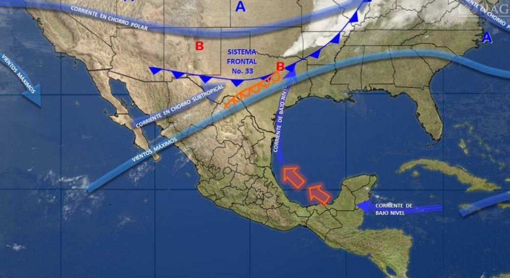 Frente frío 33 traerá nieve y tormentas en el país