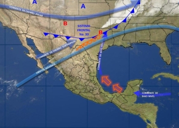 Frente frío 33 traerá nieve y tormentas en el país