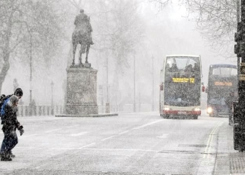 Ahora nieva en Londres