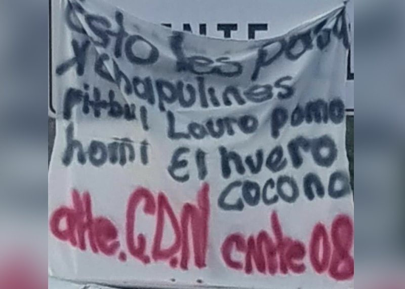 Aparecen narcomantas en Piedras Negras