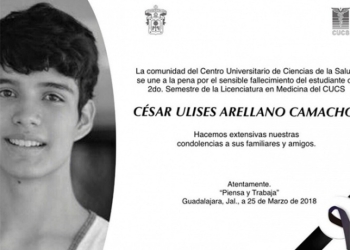 Fiscalía confirma suicidio en caso de estudiante de la UdeG