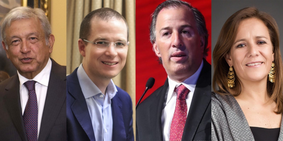 AMLO, Anaya, Meade y Zavala en la boleta electoral para la presidencia
