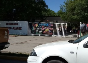 Se registra movilización por supuesta bomba en la secundaria Benito Juárez