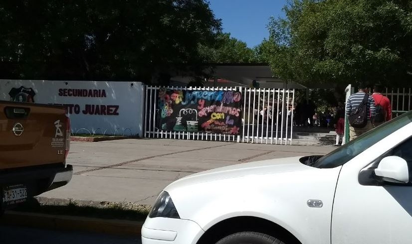 Se registra movilización por supuesta bomba en la secundaria Benito Juárez